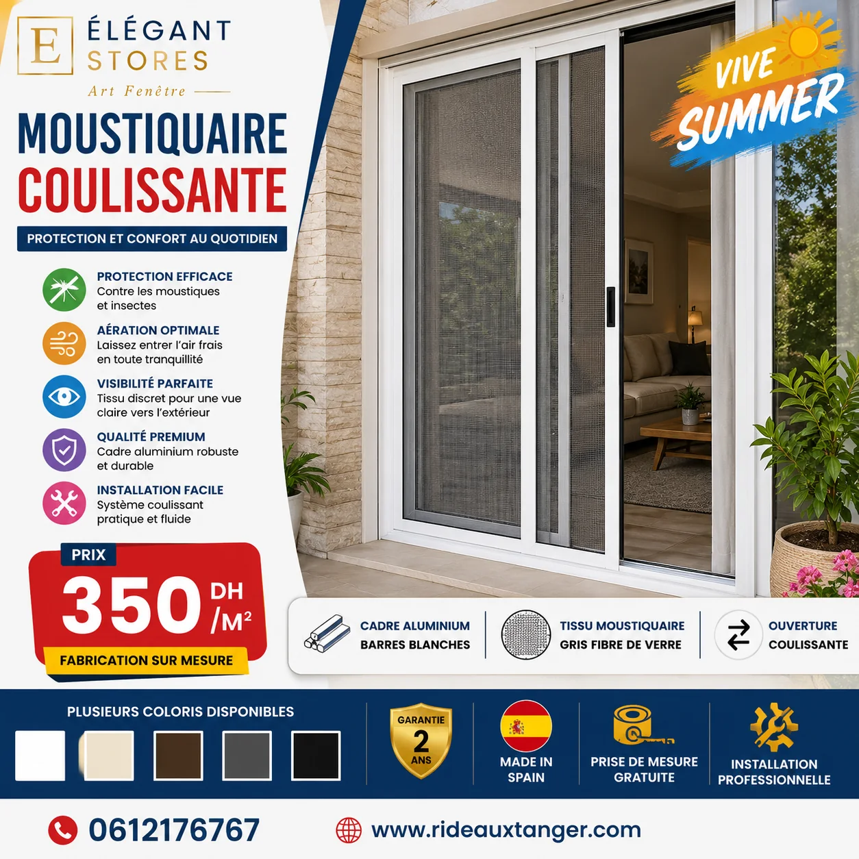 Moustiquaire Coulissante pour balcon