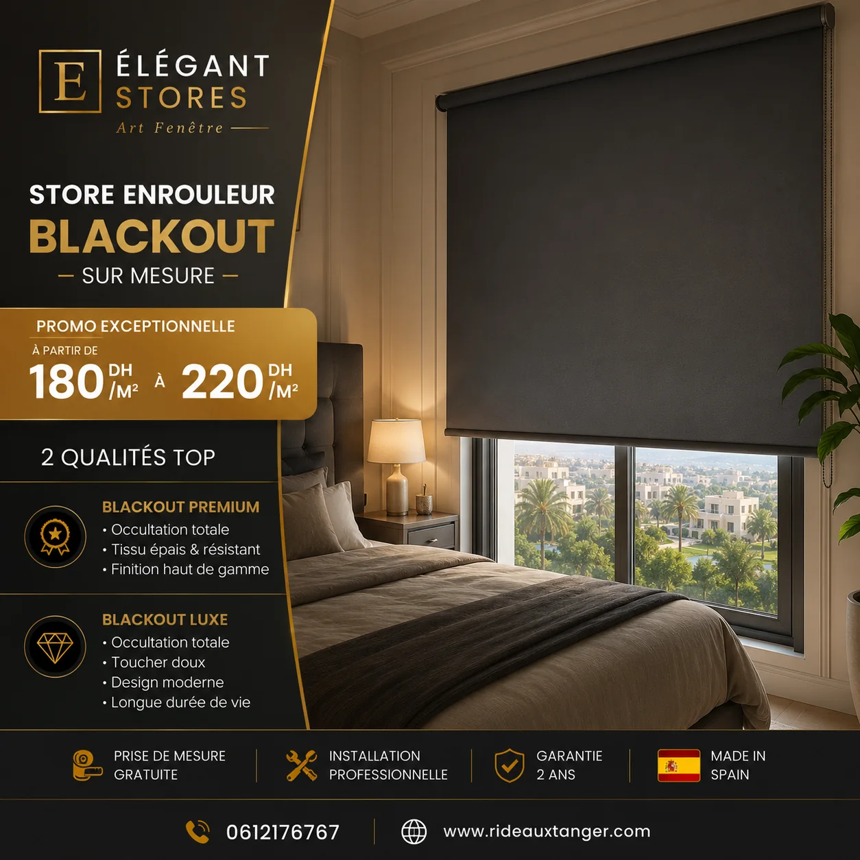 Stores et rideaux pour hôtel